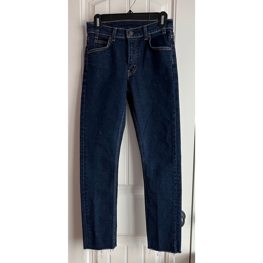 Levi's Orange Label Straight Leg Raw Hem Jeans - Size 26